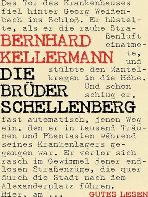 cover image of Die Brüder Schellenberg